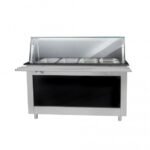 BUFFET CHAUD DESSUS GRANIT A 5 BACS DESSOUS NEUTRE